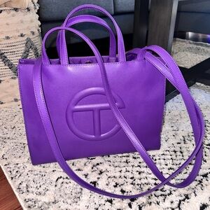 Telfar Purple Small Shopping Bag